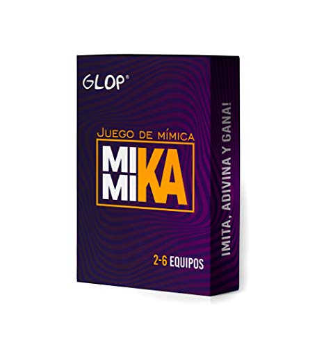 Glop Mimika - Juego de Mímica - Juegos de Mesa - Juegos de Mesa Adulto para Fiestas con Amigos - Juegos de Mesa Familiares - Regalos Originales para Hombre y Mujer Glop Mimika - Juego de Mímica - Juegos de Mesa - Juegos de Mesa Adulto para Fiestas con Amigos - Juegos de Mesa Familiares - Regalos Originales para Hombre y Mujer