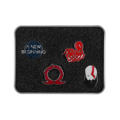 God Of War WAR Norse Wrath Pin Button Set, Multi-colour (GE3486) Llavero, 24 cm, Rojo (Red)