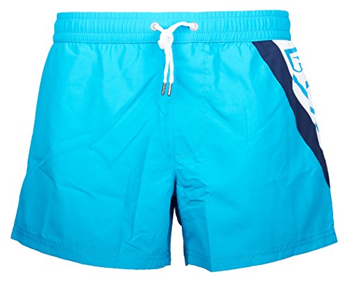 Guess Vasos de natación para hombre, estilo Beachwear Capsule Woven Short S-XL – selección de color azul turquesa M