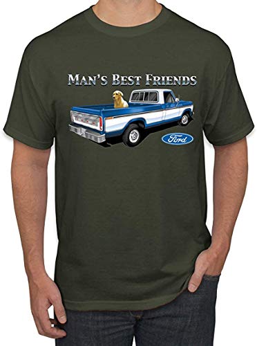 Helen vi Ford Motors Los Mejores Amigos del Hombre Divertido F-150 Pickup Dog | Camiseta gráfica para Hombre Coches y Camiones 6XL