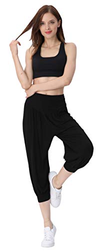 Hoerev F0017A05_Blue_XS - Pantalones para Mujer, Color Negro, Talla Large