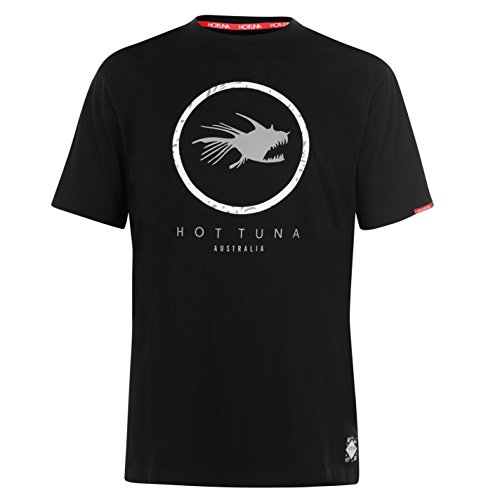 Hot Tuna - Camiseta para hombre Nero Crcl Logo L