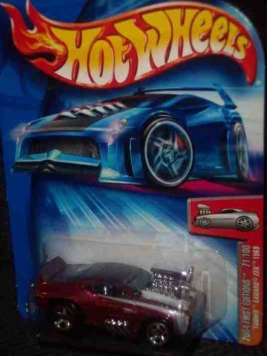 Hot Wheels 2004 First Editions -#71 Tooned Camaro Z28 1969 Cranberry #2004-71 Collectible Collector Car Mattel by