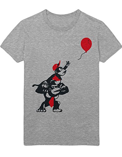 Hypeshirt T-Shirt Donkey Kong and Diddy Kong Balloon H100026 Gris XXL