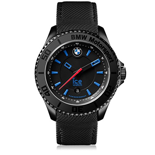 Ice-Watch - BMW Motorsport (steel) Black - Reloj nero para Hombre con Correa de cuero - 001115 (Large)