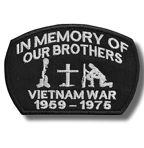 In memory of Vietnam war - bordado parche, 10 X 7 cm