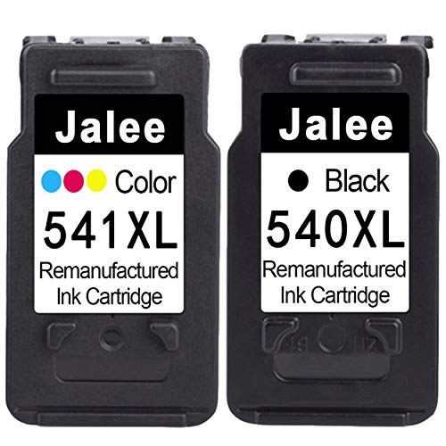 Jalee 2× Cartuchos de tinta refabricado para usar en lugar de Canon PG-540 CL-541 XL Compatible para Canon PIXMA TS5150 TS5151 MG2150 MG2250 MG3150 MG3250 MG3550 MG3650 MG4150 MG4250 MX395 MX475 MX535