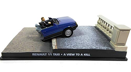 James Bond Renault 11 Taxi from Paris : 'Half Car Damaged 007 A View to a Kill 1/43 (Gift for 007 Collection subscribers DYG2)