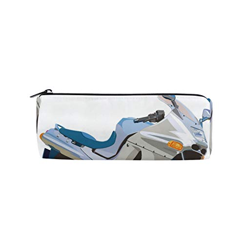 JinDoDo - Estuche para lápices, diseño de locomotora de motocicleta, ligera, caja de papelería para estudiantes JinDoDo - Estuche para lápices, diseño de locomotora de motocicleta, ligera, caja de papelería para estudiantes