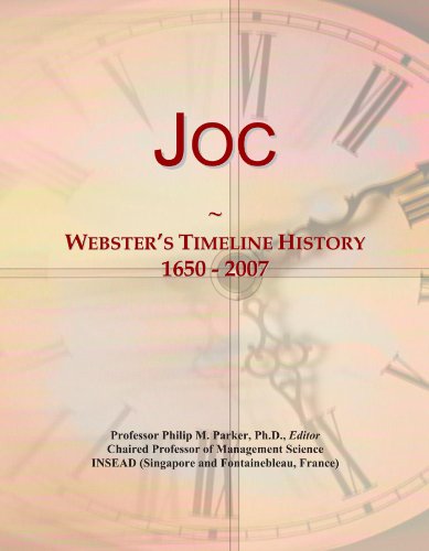 Joc: Webster's Timeline History, 1650 - 2007