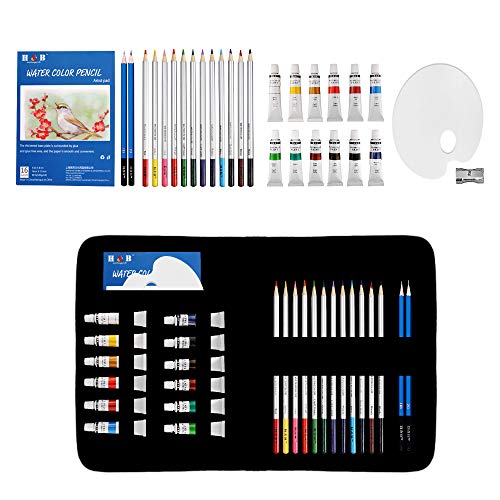 Juego de Pintura de Acuarela, Lypumso Plumas de Acuarela y Pinturas de Acuarela, Adecuadas para Niños, Adultos, Principiantes y Pintores Profesionales, 31 Piezas de Juego de Pintura de Dibujo Juego de Pintura de Acuarela, Lypumso Plumas de Acuarela y Pinturas de Acuarela, Adecuadas para Niños, Adultos, Principiantes y Pintores Profesionales, 31 Piezas de Juego de Pintura de Dibujo