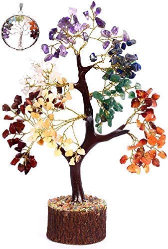 KACHVI Árbol de Cristal de Siete Chakras Árbol de los bonsais Figuras decoración de la Oficina en casa Ornamnets para la Sala de Estar Regalos de Cristal del árbol de la Vida KACHVI Árbol de Cristal de Siete Chakras Árbol de los bonsais Figuras decoración de la Oficina en casa Ornamnets para la Sala de Estar Regalos de Cristal del árbol de la Vida
