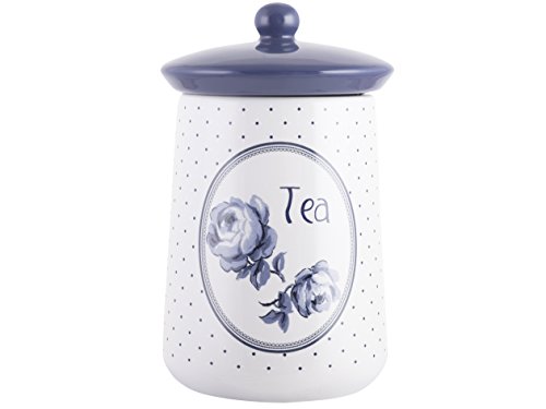 Katie Alice Creative Tops - Tarro de cerámica para té (16 x 9 cm), diseño vintage