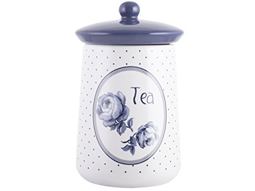Katie Alice Creative Tops - Tarro de cerámica para té (16 x 9 cm), diseño vintage Katie Alice Creative Tops - Tarro de cerámica para té (16 x 9 cm), diseño vintage