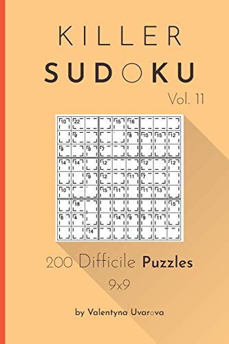Killer Sudoku: 200 Difficile Puzzles 9x9 vol. 11