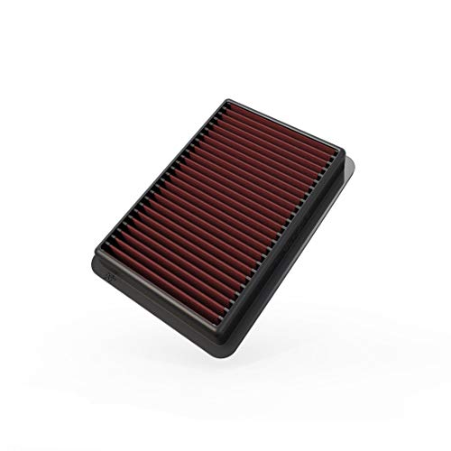 K&N Filtro de aire del motor: alto rendimiento, premium, lavable, filtro de repuesto de panel: 2017-2019 (Civic Tipo R), 33-5070 K&N Filtro de aire del motor: alto rendimiento, premium, lavable, filtro de repuesto de panel: 2017-2019 (Civic Tipo R), 33-5070