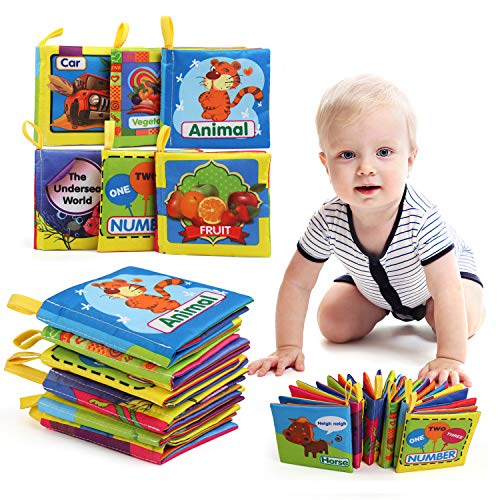 LEADSTAR Libros de Tela para Bebé, Bebé Libro de Suave, Libro de Cognición Paño Adecuados Durante 3 Meses a 3 Años de Edad los Niños Bebé, Juego de 6 LEADSTAR Libros de Tela para Bebé, Bebé Libro de Suave, Libro de Cognición Paño Adecuados Durante 3 Meses a 3 Años de Edad los Niños Bebé, Juego de 6