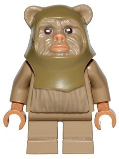 Lego Star Wars Minifigur Ewok Warrior out of 10236 (sw508)