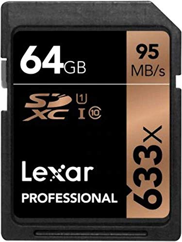 Lexar lsd64gcb1eu633 Professional Class 10 95 MB/s Tarjeta de Memoria SDHC/SDXC UHS-I (633 X), 64 GB Lexar lsd64gcb1eu633 Professional Class 10 95 MB/s Tarjeta de Memoria SDHC/SDXC UHS-I (633 X), 64 GB