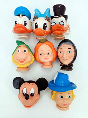 Lote De 8 Cabezas De Marionetas Marca Famosa. Famosa, Circa 1980