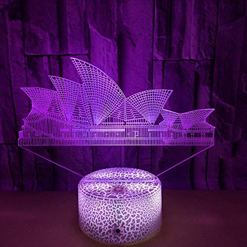 Luces Decorativas Ilusión 3D Lámpara Teatro De La Ópera Luz Nocturna 16 Colores Cambio Touch Con Cable Usb - Aplicación Bluetooth Control Niños Decoración Regalo Luces Decorativas Ilusión 3D Lámpara Teatro De La Ópera Luz Nocturna 16 Colores Cambio Touch Con Cable Usb - Aplicación Bluetooth Control Niños Decoración Regalo
