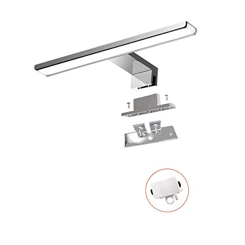Luz led para espejo 230V| Lámparas de baño | Iluminación para espejo de pared | Iluminación para espejo | Aplique de pared para baño | Aplique de baño de 30cm | IP44 | 7.2W | 470lm