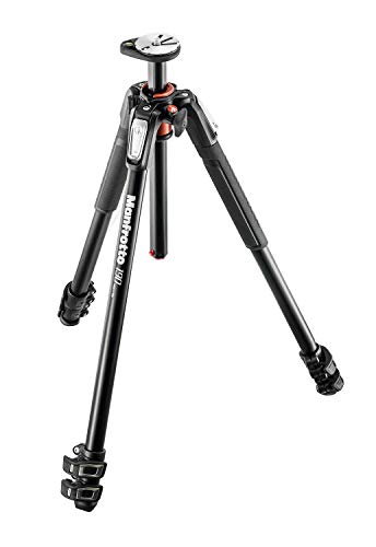 Manfrotto MT190XPRO3 - Trípode de aluminio con 3 secciones, sólo patas, negro Manfrotto MT190XPRO3 - Trípode de aluminio con 3 secciones, sólo patas, negro