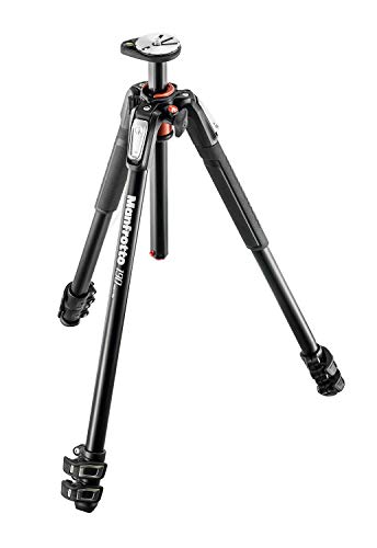 Manfrotto MT190XPRO3 - Trípode de aluminio con 3 secciones, sólo patas, negro