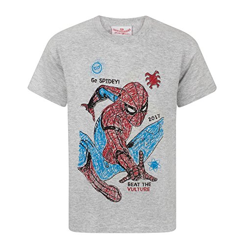 Marvel Top de Camiseta para niño Spider-Man Homecoming Spidey Sketch para niño