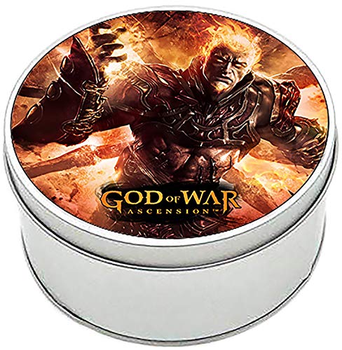 MasTazas God of War Ascension Ares Caja Redonda Lata Round Metal Tin Box
