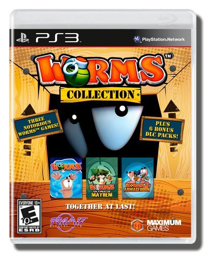 Maximum Games Worms Collection, PS3 Básico PlayStation 3 Inglés, Español vídeo - Juego (PS3, PlayStation 3, Arcada, Modo multijugador, E10 + (Everyone 10 +))