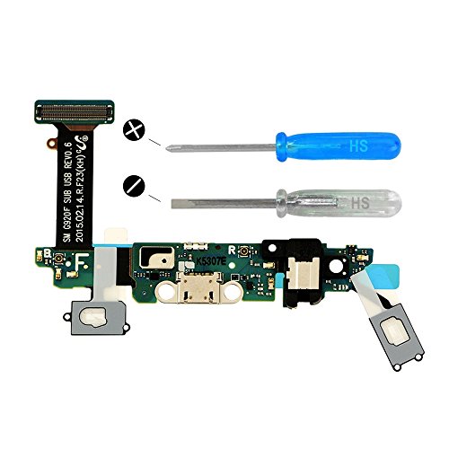 MMOBIEL Conector Dock Cargador Compatible con Samsung Galaxy S6 G920F de Repuesto. Puerto Micro USB Cable Flex con Adhesivo. Incluye Dos Destornilladores y Adhesivos MMOBIEL Conector Dock Cargador Compatible con Samsung Galaxy S6 G920F de Repuesto. Puerto Micro USB Cable Flex con Adhesivo. Incluye Dos Destornilladores y Adhesivos