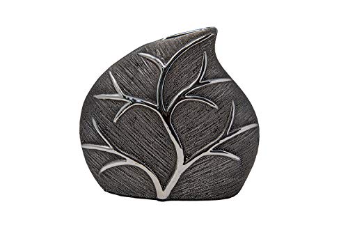 Moderno jarrón en forma de hoja florero decorativo para plantas, 21 cm de alto