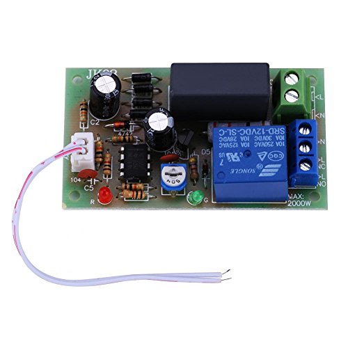 Módulo de Interruptor de Retardo del Temporizador, AC 220V Entrada/Salida Temporizador Ajustable Temporizador de 1 seg. A 5 Min Módulo de Interruptor de Retardo Apague la Placa(1Sec~5Min)