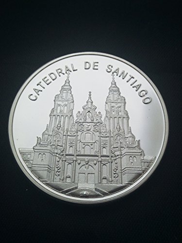 Moneda bañada en plata Catedral de Santiago de Compostela