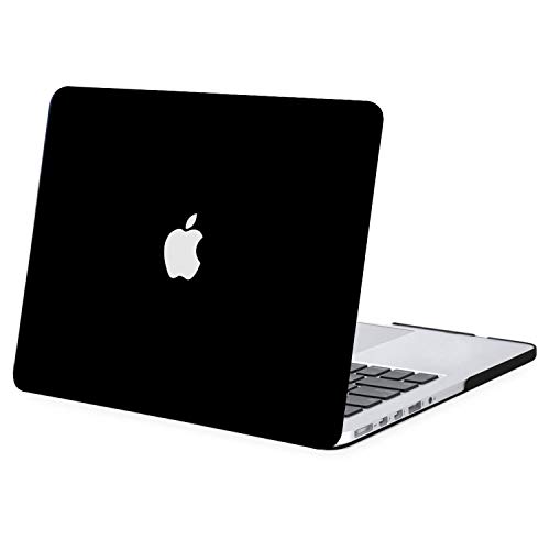MOSISO Funda Dura Compatible con MacBook Pro 15 Retina A1398 (Versión 2015/2014/2013/fin 2012), Ultra Delgado Carcasa Rígida Protector de Plástico Cubierta, Negro