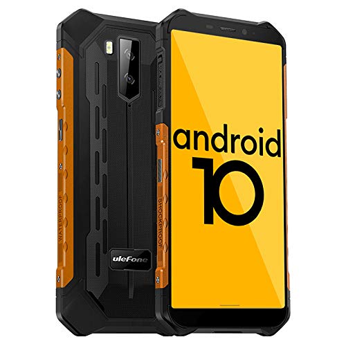 Móvil Libre Resistente, Android 10 4G Octa-Core Telefono Movil Antigolpes, Ulefone Armor X5 IP68 Impermeable Robusto Smartphone, Cámara 13MP+2MP, 5.5'' HD +, 3+32GB, Dual SIM, NFC/OTG/GPS (Naranja)