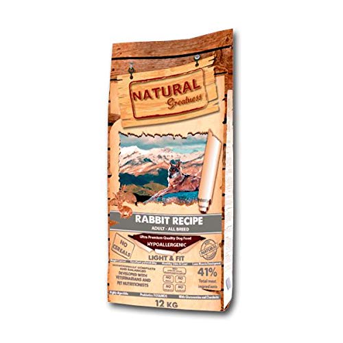 Natural Greatness Rabbit Recipe Alimento Seco Completo para Perros - 12000 gr