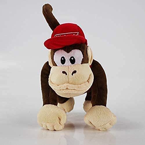 NC86 Juguete de Peluche 14-19Cm Super Mario Bros Monkey Donkey Kong y Diddy Kong Juguetes de Peluche Suaves Regalos para niños