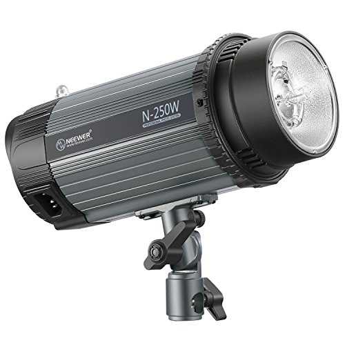 Neewer 250W 5600K Foto Studio Strobe Luz de Flash Monoluz con Lámpara Modelado Aleación de Aluminio Profesional Speedlite para Estudio en Interiores Fotografía y Retratos