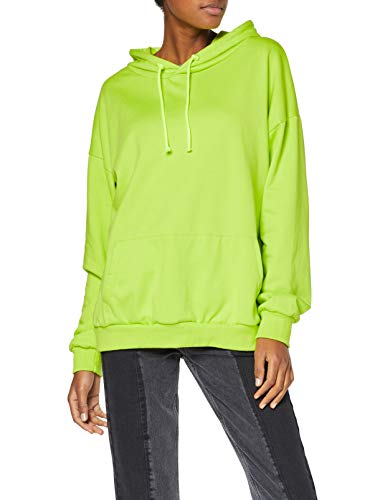 Neon Coco Oversized Blank Hoodie Sudadera, Verde (Neon Green C40), 38 (Tamaño del Fabricante:L) para Mujer