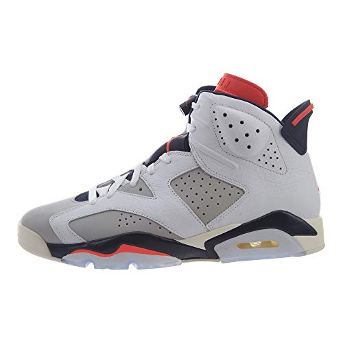 Nike Air Jordan 6 Retro, Zapatillas de Deporte para Hombre, Multicolor (White/Infrared 23/Neutral Grey/White 104), 47.5 EU Nike Air Jordan 6 Retro, Zapatillas de Deporte para Hombre, Multicolor (White/Infrared 23/Neutral Grey/White 104), 47.5 EU