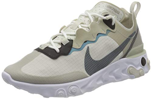 Nike React Element 55 RM, Zapatillas para Correr Hombre, Stone Cerulean Lt Bone Black, 42 EU Nike React Element 55 RM, Zapatillas para Correr Hombre, Stone Cerulean Lt Bone Black, 42 EU