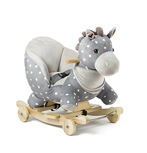 Niño Fuerza caballo balancín columpio balancín Animales con ruedas juguete de peluche