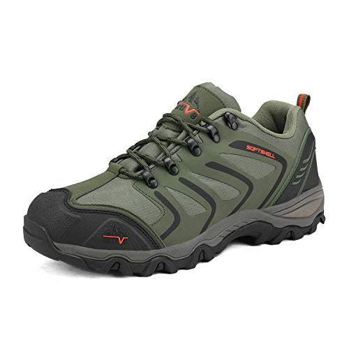 NORTIV 8 160448-LOW Botas de Senderismo Impermeable para Hombre Verde Negro Naranja 41 EU/8 US NORTIV 8 160448-LOW Botas de Senderismo Impermeable para Hombre Verde Negro Naranja 41 EU/8 US