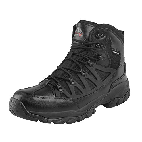 NORTIV 8 Botas de Senderismo Impermeable Nieve Invierno para Hombre JS19002M Negro 41 EU/8 US