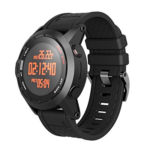 NotoCity Correa Compatible con Fenix 2 Pulsera de Silicona 26 mm Ancho Correa de Repuesto para Fenix 2 SmartWatch NotoCity Correa Compatible con Fenix 2 Pulsera de Silicona 26 mm Ancho Correa de Repuesto para Fenix 2 SmartWatch