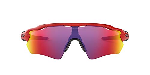 Oakley Men's Radar Ev Path (a) Non-Polarized Iridium Rectangular Sunglasses, Redline, 35 mm