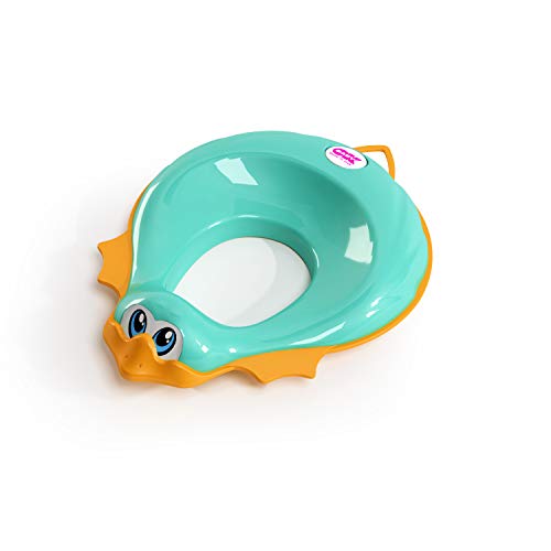 Okbaby - Reductor para inodoro con borde antideslizante - Para niños - Modelo Ducka azul turquesa Okbaby - Reductor para inodoro con borde antideslizante - Para niños - Modelo Ducka azul turquesa