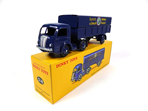 OPO 10 - Atlas Panhard camión Tractor y semirremolque SNCF - Miniatura Dinky Toys 32AB (MB105)
